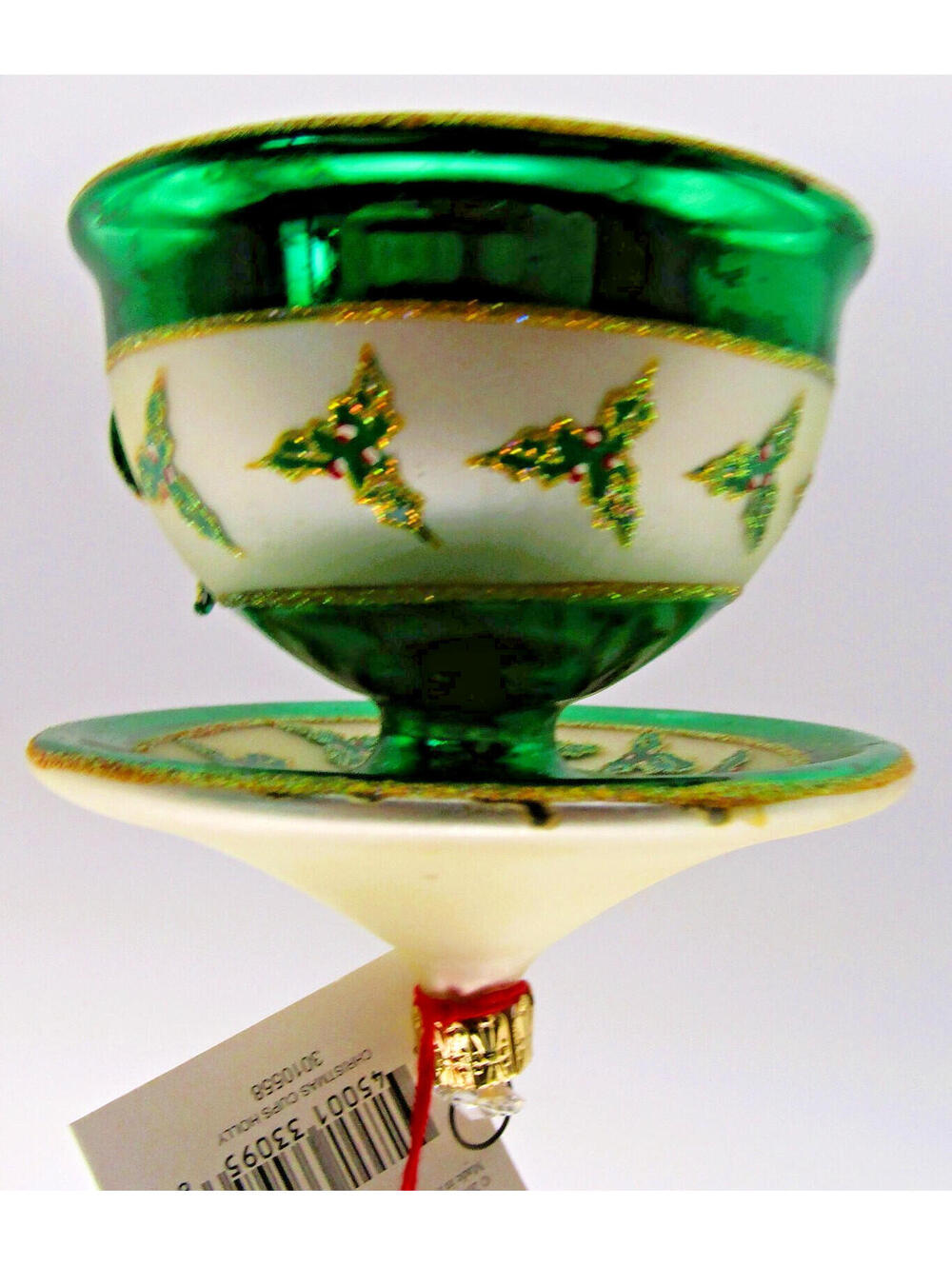 Christopher Radko 2003 Christmas Cups Holly Ornament 3010558
